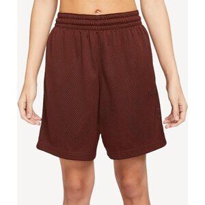 Nike Swoosh Fly Essential Women's Basketball Shorts CU4573-273 Brown Size Small